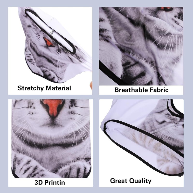 Cutewing Balaclava Mask 3D Print Full Face Mask Cooling Neck Gaiter Sun Protection Face Cover Mask Windproof Ski Mask - Image 4